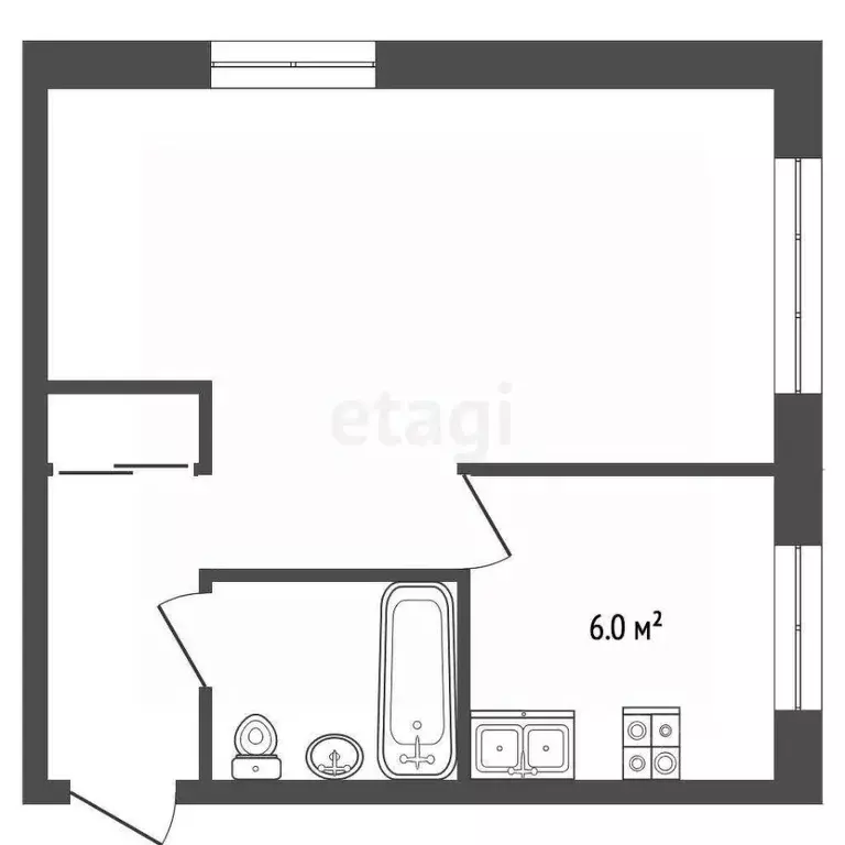 1-к кв. Ярославская область, Ярославль ул. Чкалова, 19А (30.8 м) - Фото 2