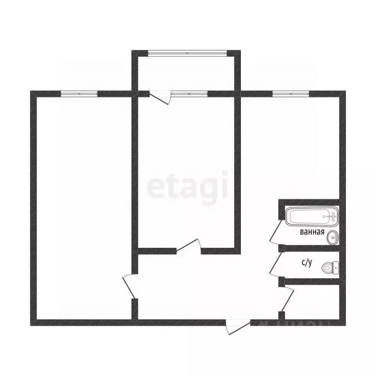 2-к кв. Воронежская область, Воронеж Острогожская ул., 164/2 (53.8 м) - Фото 2