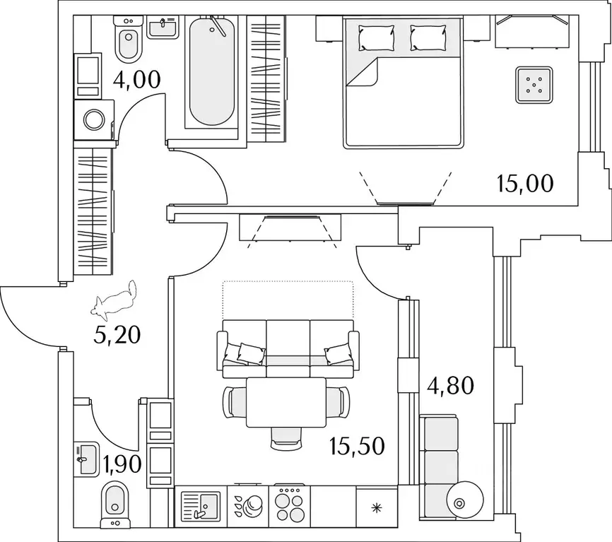 1-к кв. Санкт-Петербург Планерная ул., 99 (44.0 м) - Фото 0