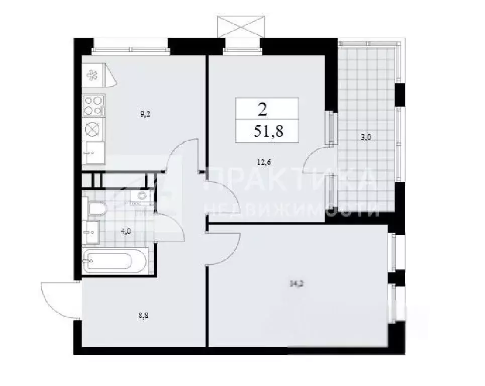 Продается 2-комнатная квартира - Фото 1