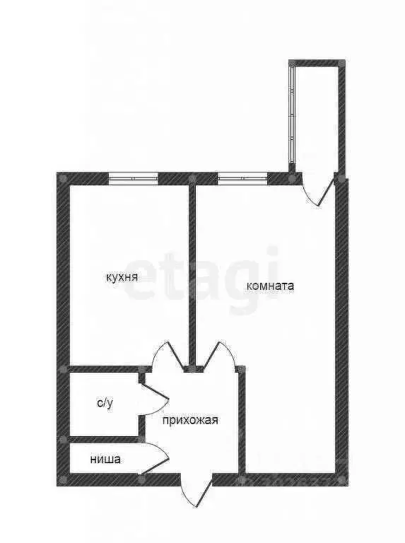 1-к кв. Приморский край, Владивосток ул. Адмирала Кузнецова, 47 (32.5 ... - Фото 1