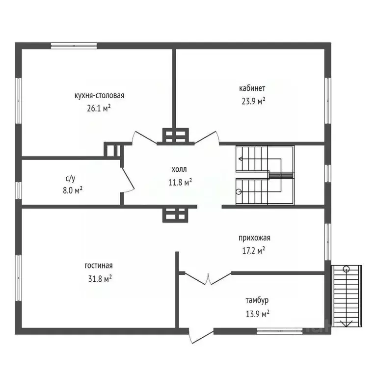 Дом в Красноярский край, Красноярск ул. Аксеновского, 122 (340 м) - Фото 2