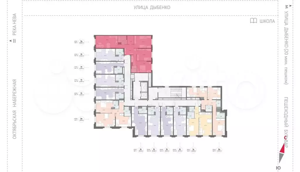 3-к. квартира, 88,9 м, 4/14 эт. - Фото 1