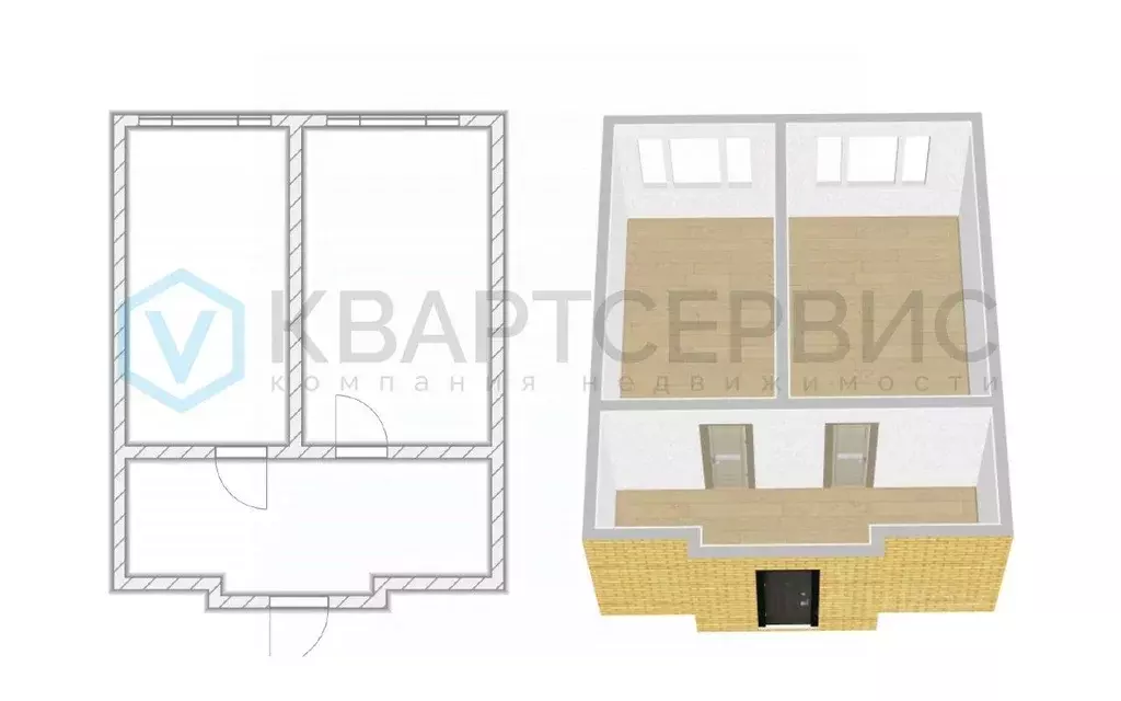 2-к кв. Омская область, Омск Городок Нефтяников мкр, ул. 50 лет ... - Фото 1