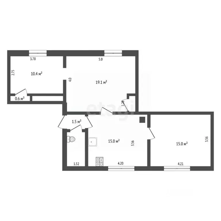 Комната Калининградская область, Калининград Тихорецкая ул., 6 (14.6 ... - Фото 2