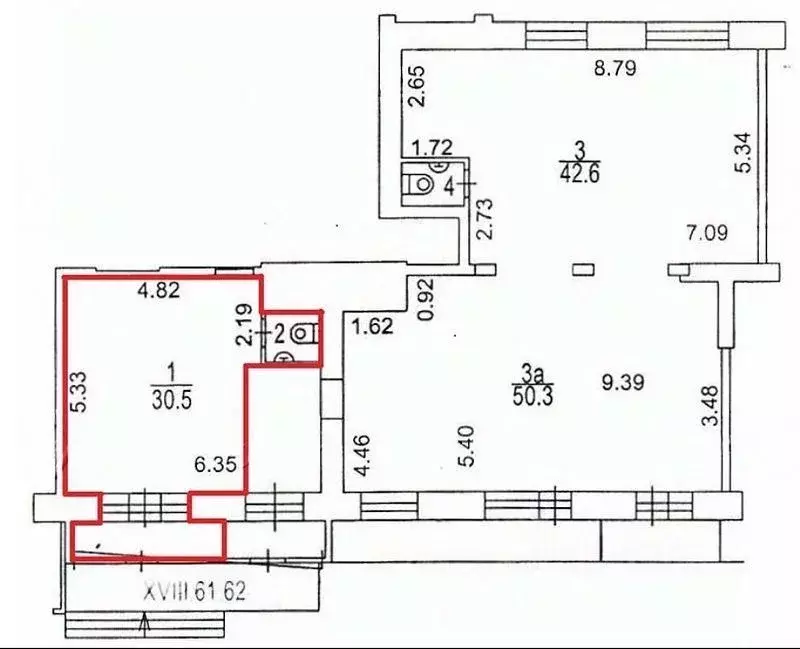 Помещение свободного назначения в Москва Нахимовский просп., 22 (32 м) - Фото 1