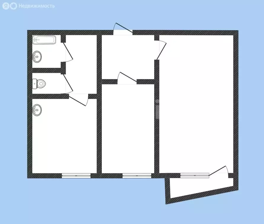 2-комнатная квартира: Бийск, Советская улица, 217 (52.9 м) - Фото 1