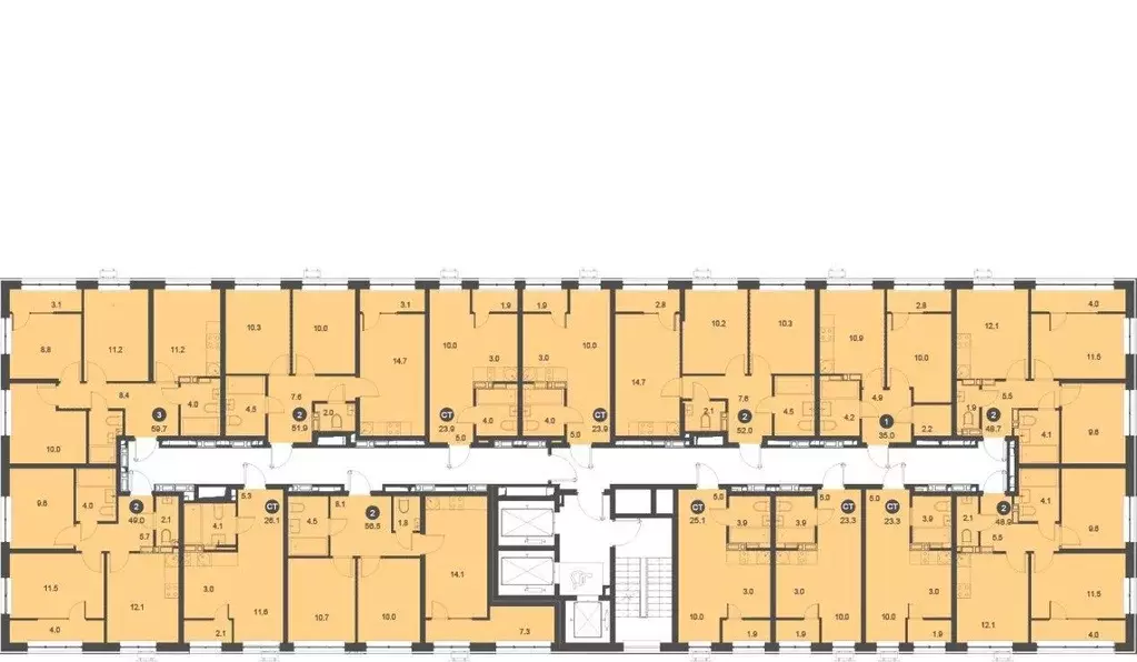 2-к кв. Приморский край, Владивосток ул. Нейбута, 135с3 (49.2 м) - Фото 1