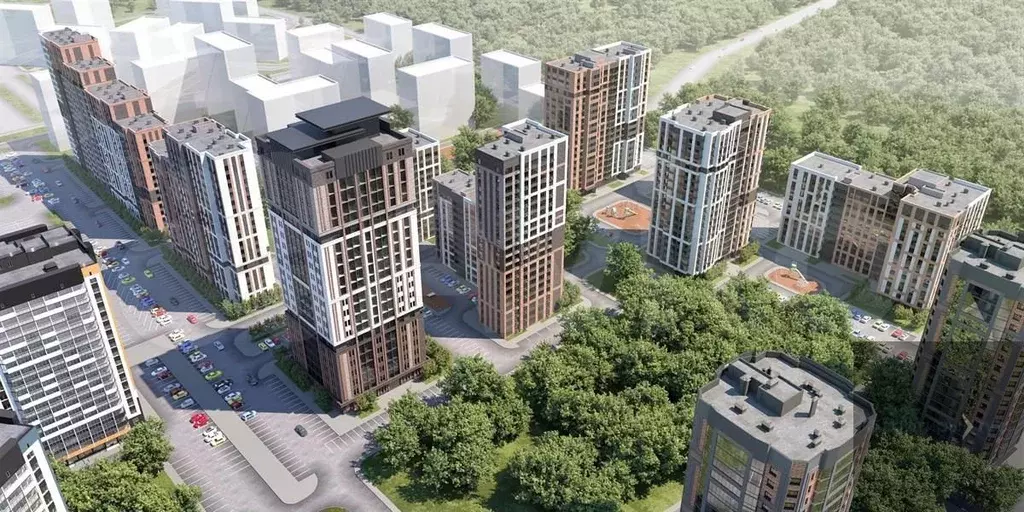 1-к. квартира, 43,5 м, 20/23 эт. - Фото 1