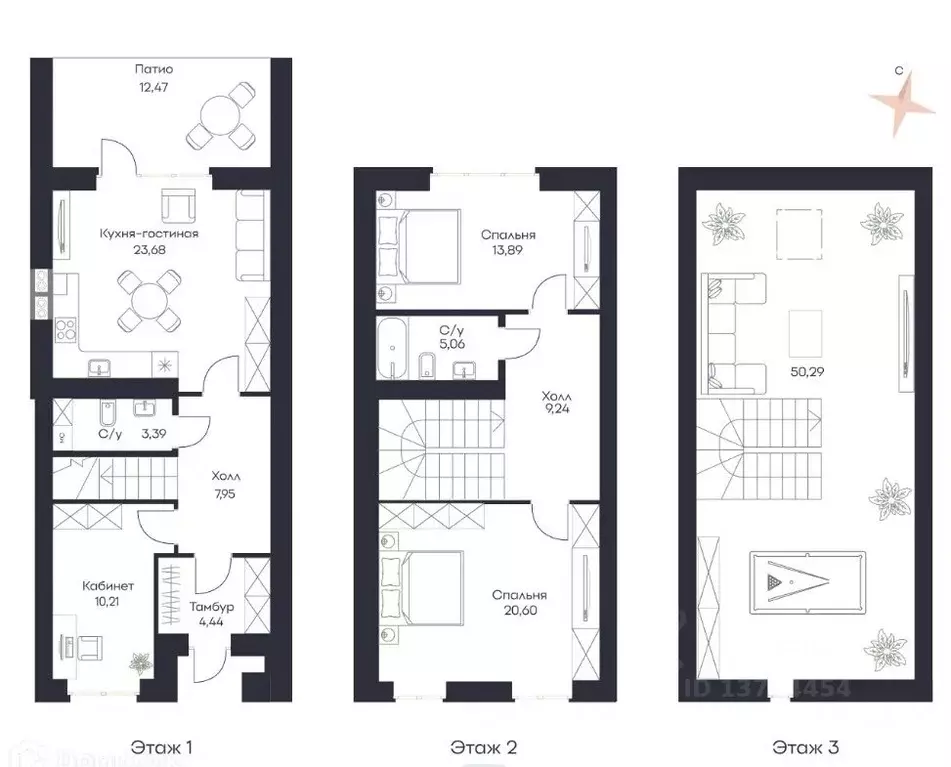 Таунхаус в Рязанская область, Рязанский район, Полянское с/пос, с. ... - Фото 2