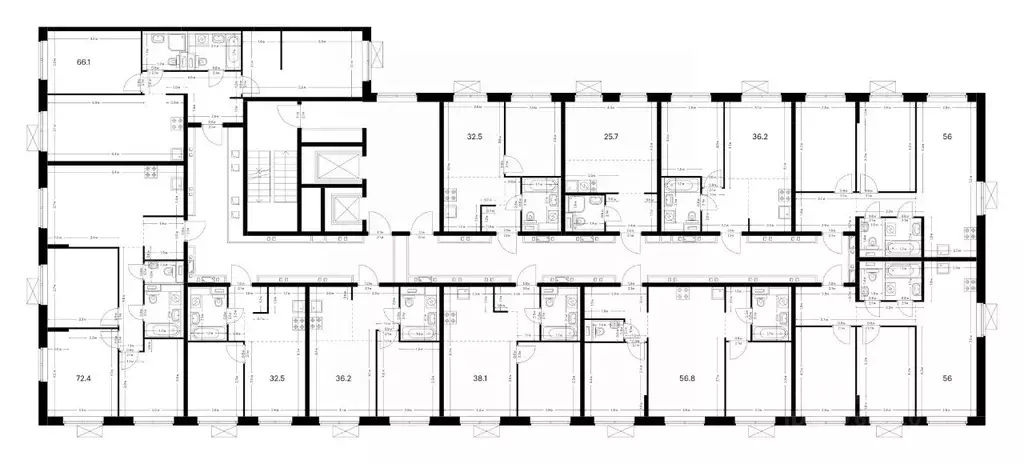 Студия Амурская область, Благовещенск Зея Парк жилой комплекс, 3 (25.7 ... - Фото 2