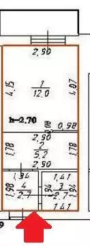 Квартира-студия, 22,6 м, 6/9 эт. - Фото 0