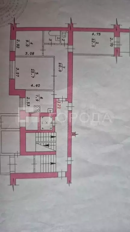 3-к. квартира, 58,9 м, 1/10 эт. - Фото 0