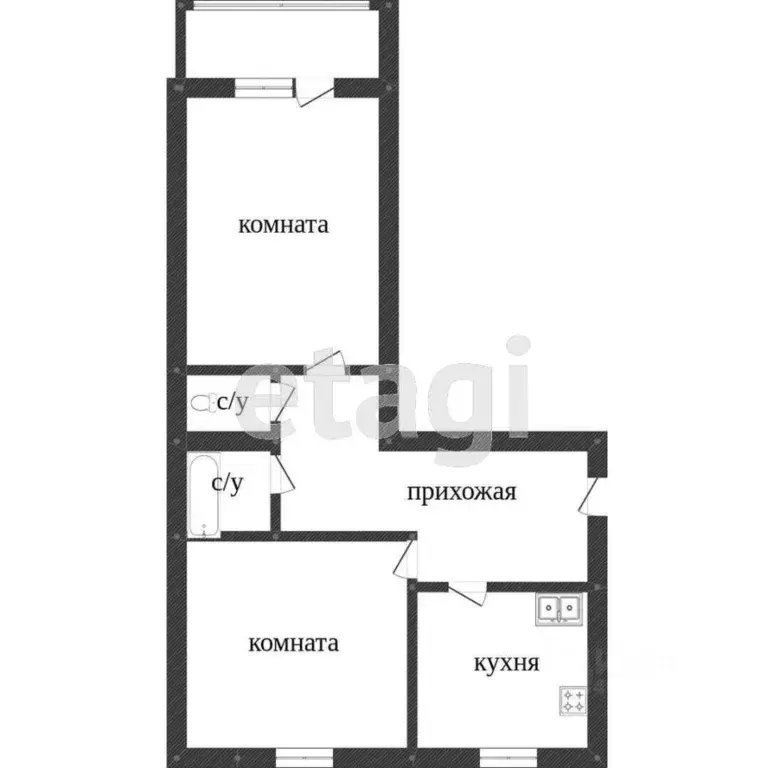 2-к кв. Тюменская область, Ишим ул. Корушина (50.8 м) - Фото 1