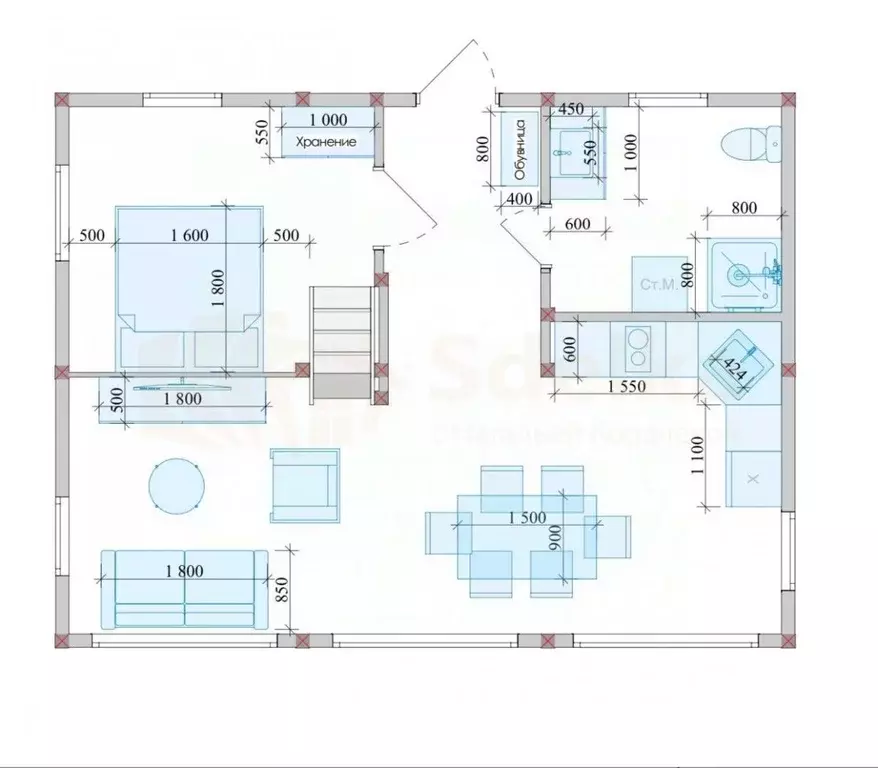 Дом в Челябинская область, Миасс  (60 м) - Фото 1