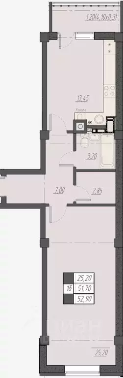 1-к кв. Ставропольский край, Пятигорск Новопятигорск мкр, Курортный ... - Фото 1