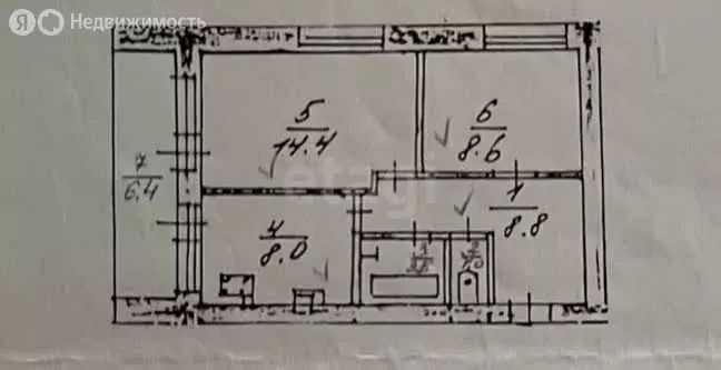 2-комнатная квартира: Саратов, микрорайон ОПХ Саратовское, 14 (43.3 м) - Фото 1