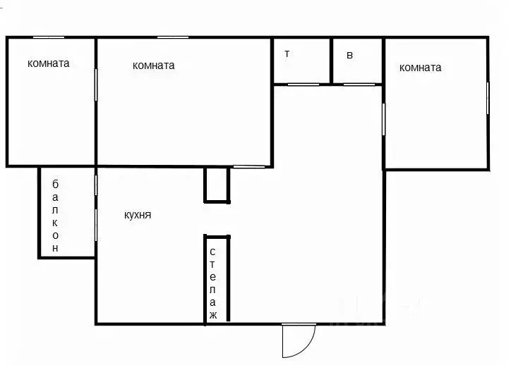 3-к кв. Приморский край, Уссурийск Крестьянская ул., 5 (61.4 м) - Фото 2
