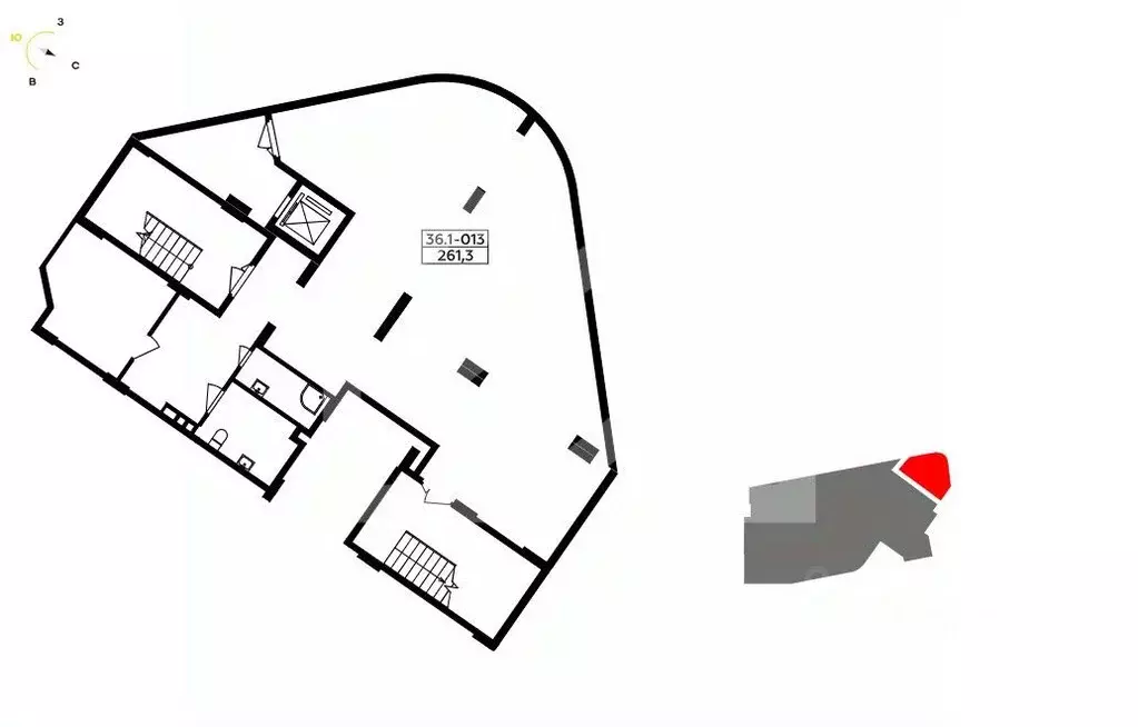 Торговая площадь в Москва № 167 кв-л,  (262 м) - Фото 2