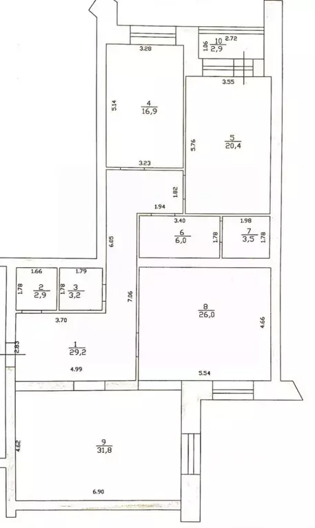 3-к кв. Татарстан, Казань ул. Мулланура Вахитова, 8 (139.9 м) - Фото 1