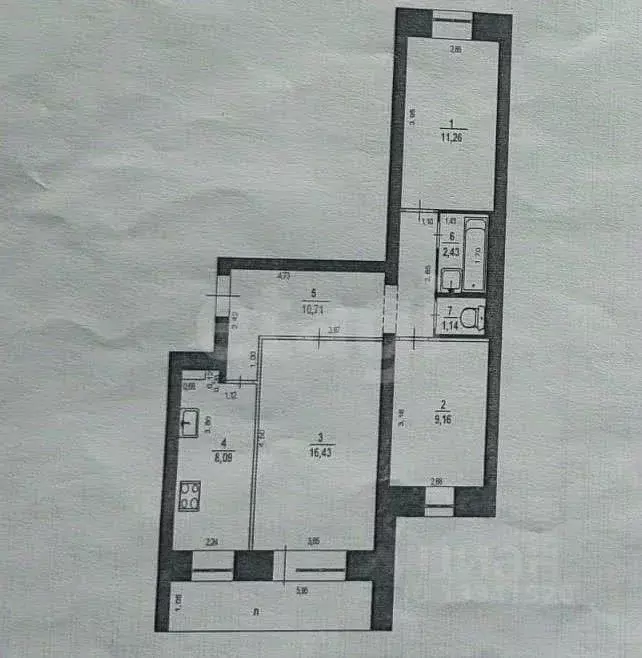 3-к кв. Ульяновская область, Ульяновск Львовский бул., 21 (59.2 м) - Фото 1
