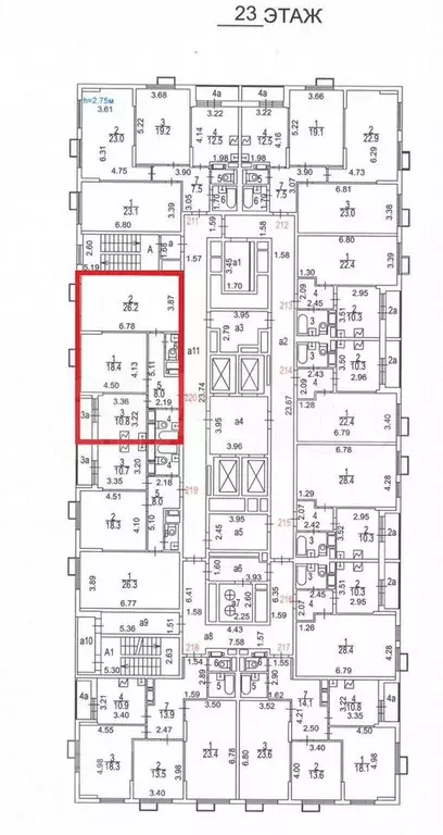 Аукцион: 2-к. квартира, 68,5 м, 23/24 эт. - Фото 0