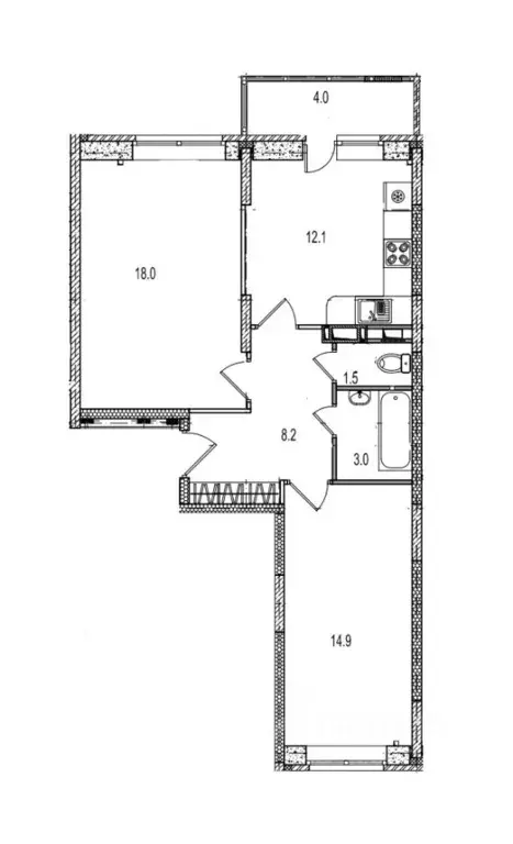 2-к кв. Московская область, Ногинск Богородский городской округ, ул. ... - Фото 1