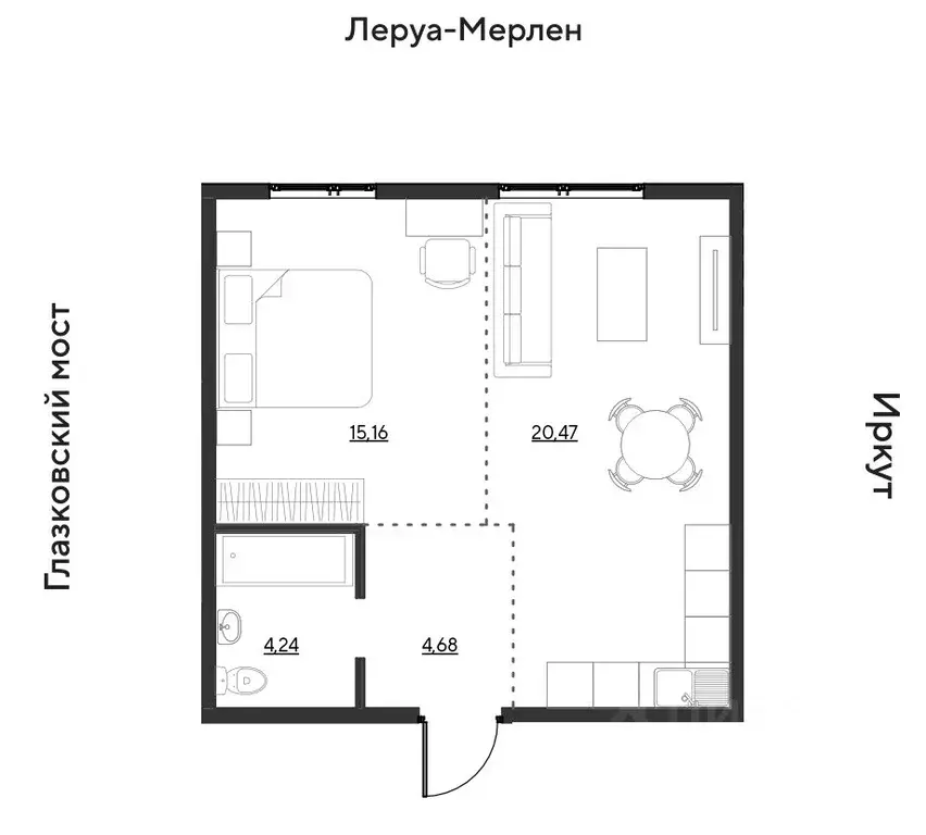 2-к кв. Иркутская область, Иркутск Затон кв-л, ул. Набережная Иркута, ... - Фото 0