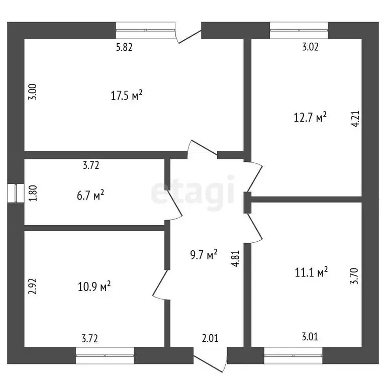 Дом в Тюмень, СНТ Электрон, Осенняя улица (71.9 м) - Фото 2