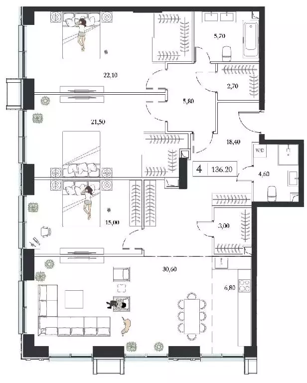 Продается 4-комнатная квартира - Фото 1