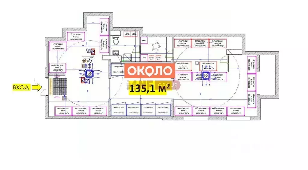 Торговая площадь в Москва Открытый Парк жилой комплекс, к1/4 (135 м) - Фото 1