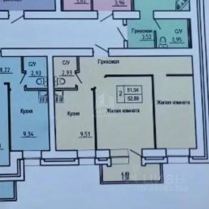 2-к кв. Красноярский край, Красноярск Соколовская ул., 60 (51.2 м) - Фото 2