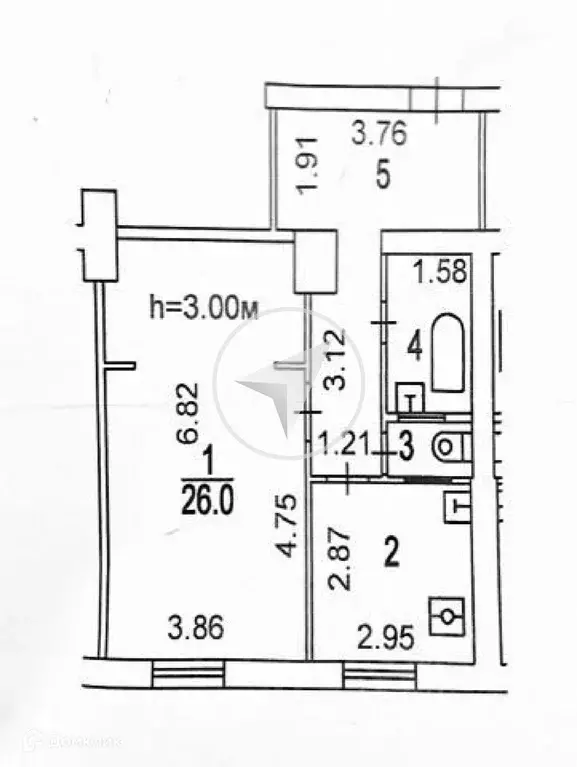Продаётся 1-к квартира, 51.7 м - Фото 1