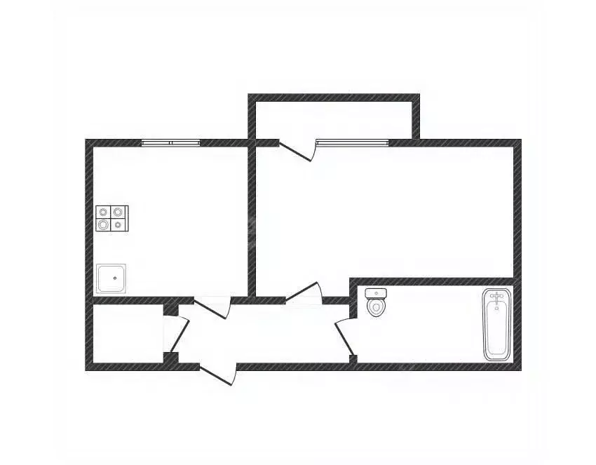 1-к кв. Костромская область, Нерехтский район, Емсненское с/пос, пос. ... - Фото 2