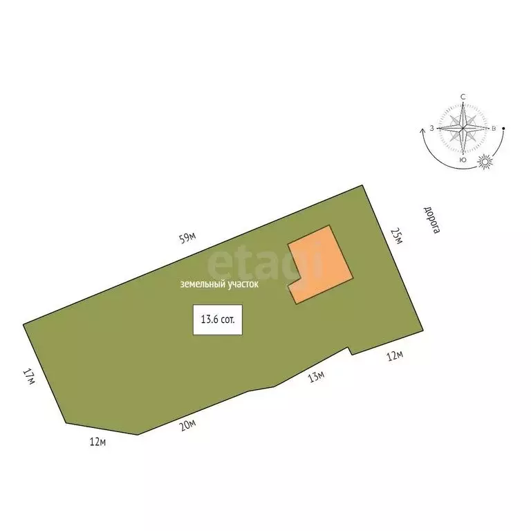 Дом в деревня Новоселецк, Садовая улица (98.4 м) - Фото 1