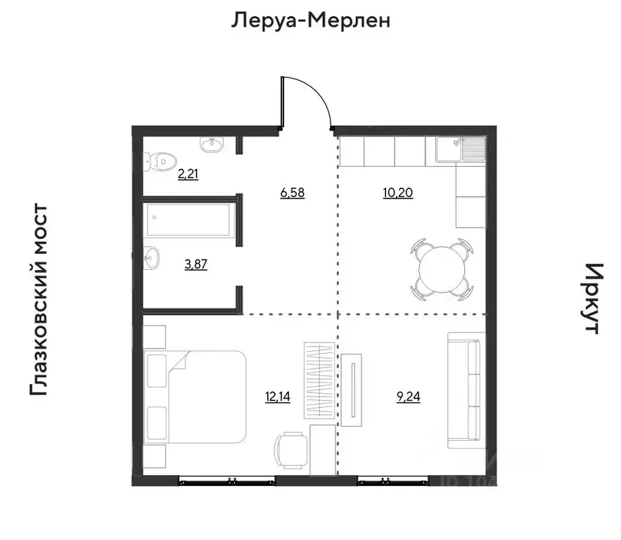 2-к кв. Иркутская область, Иркутск Затон кв-л, ул. Набережная Иркута ... - Фото 0