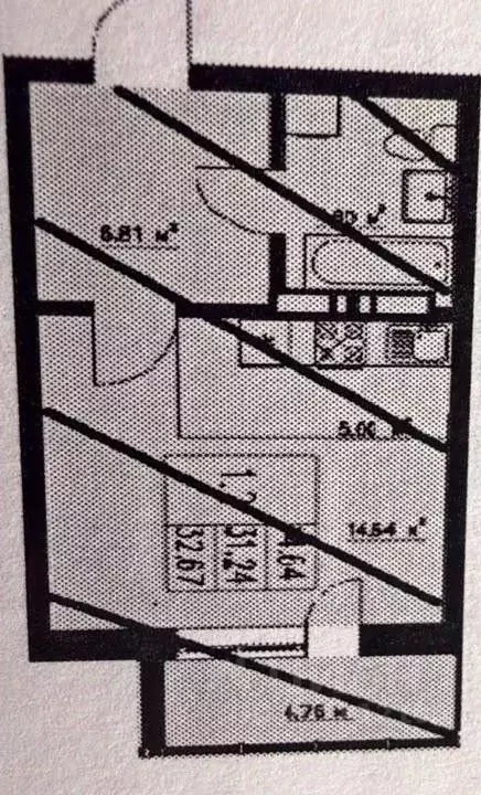 Студия Татарстан, Казань ул. Сабира Ахтямова, 1к3 (30.1 м) - Фото 2