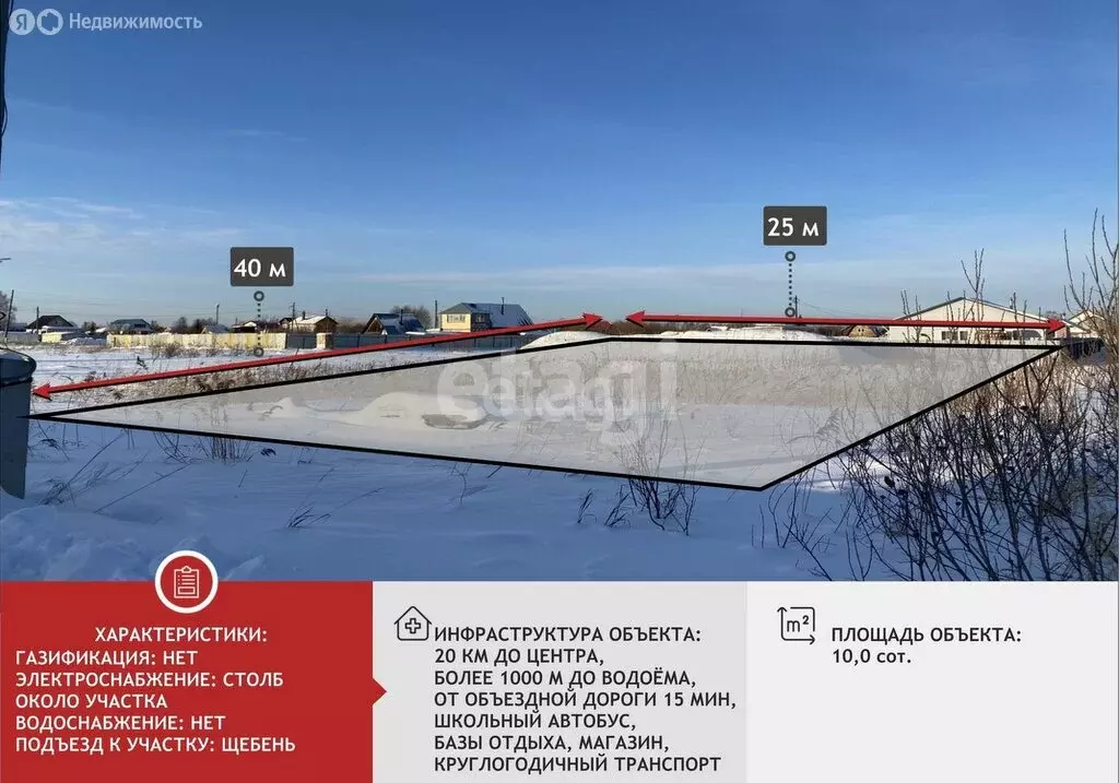 Участок в Тюменская область, Нижнетавдинский муниципальный округ, ТСН ... - Фото 1