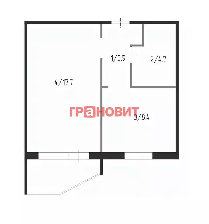 1-к кв. Новосибирская область, Новосибирск ул. Александра Чистякова, ... - Фото 2