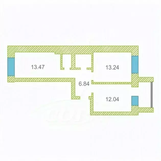 2-к кв. Тюменская область, Тюмень Малая Боровская ул., 5 (50.4 м) - Фото 2