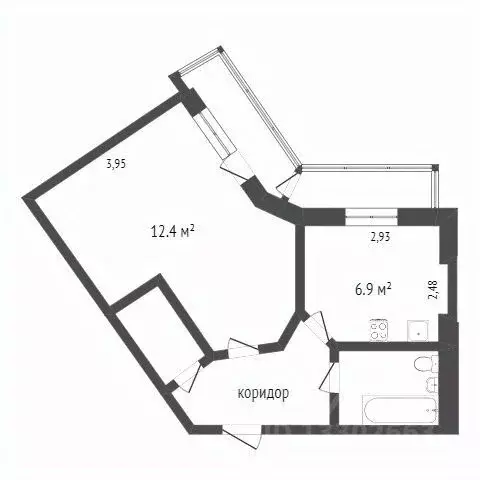 1-к кв. Ханты-Мансийский АО, Сургут ул. Гагарина, 12 (45.0 м) - Фото 1