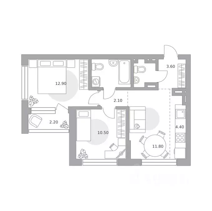 3-к кв. Башкортостан, Уфа Зеленая Роща жилрайон, Лесная Симфония жилой ... - Фото 1
