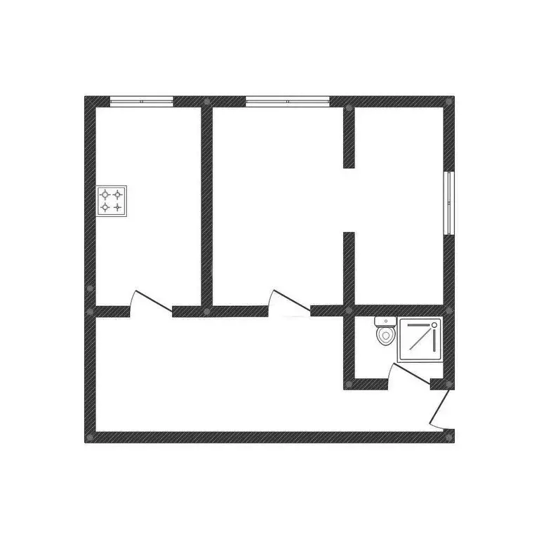 1-комнатная квартира: Курган, улица Пушкина, 59 (35 м) - Фото 1