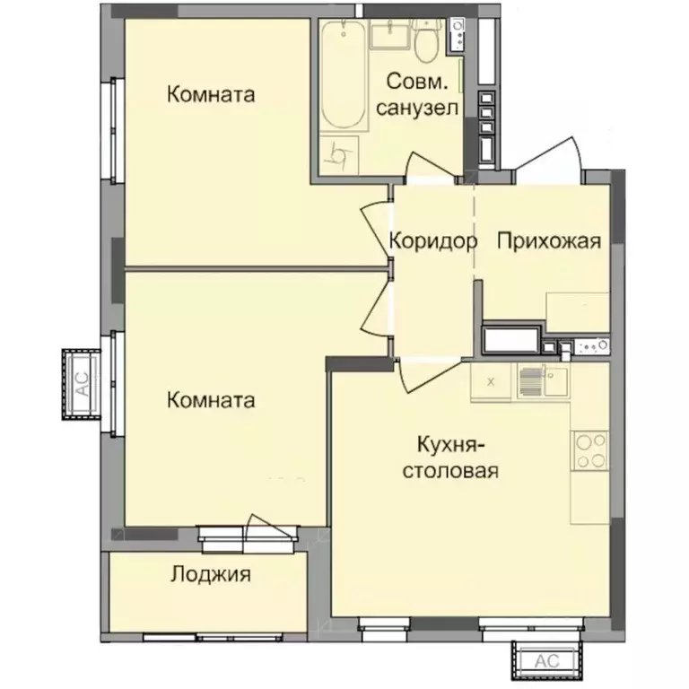 2-к кв. Удмуртия, Ижевск Северо-Западный жилрайон, 4-й мкр, Истории ... - Фото 0