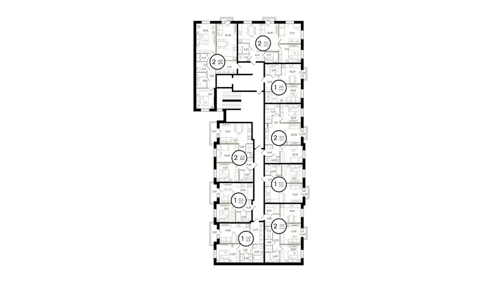 2-комнатная квартира: Тюмень, улица Александра Звягина (62.73 м) - Фото 1