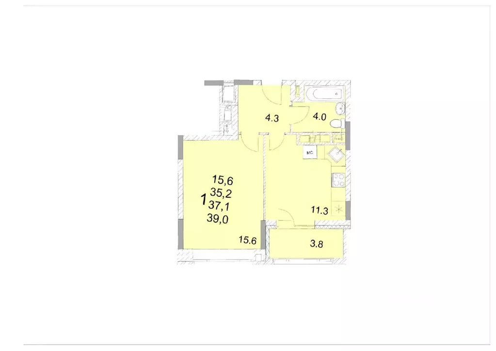 1-к кв. Московская область, Королев Первомайский мкр, Советская ул., ... - Фото 2