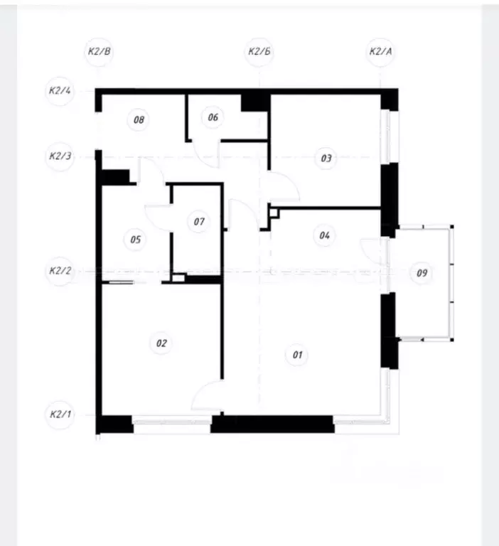 3-к кв. Татарстан, Казань ул. Гаврилова, 7к1 (70.1 м) - Фото 2
