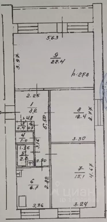 3-к кв. Башкортостан, Уфа ул. Карла Маркса, 65/2 (73.0 м) - Фото 1