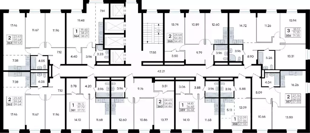 2-к кв. Приморский край, Владивосток ул. Тухачевского, 80 (54.46 м) - Фото 2