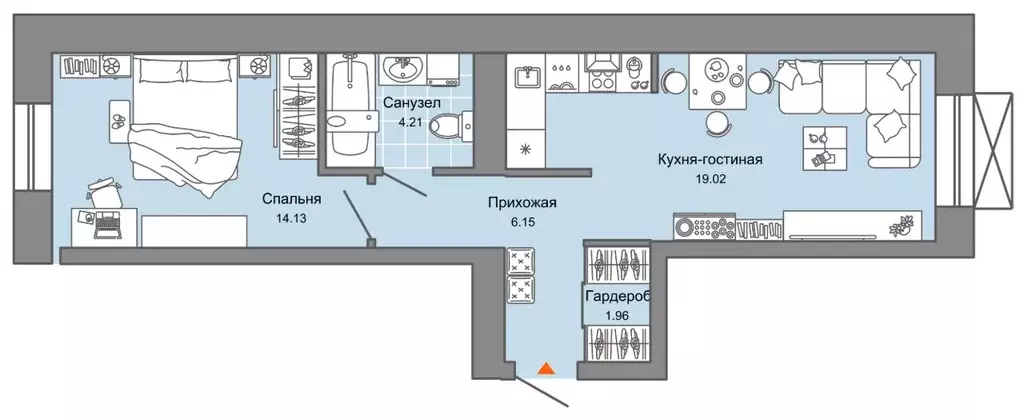 2-к кв. Свердловская область, Екатеринбург Широкая Речка мкр, Лес ... - Фото 0